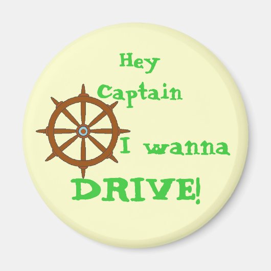 Hey Captain Yellow Magneet (Voorkant)