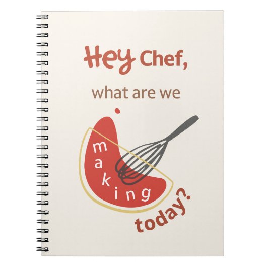 Hey Chef – Recipe Journal for Everyday Cooking Notitieboek (Voorkant)