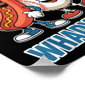 Hey Chicago Whadya Say Funny Baseball Hot Dog 4th  Poster (Hoek)