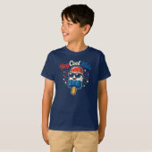 Hey Cool Kids | 4th of July Kid’s T-shirt (Voorkant volledig)