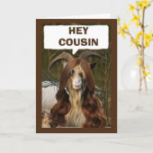 HEY "COUSIN" IS "U" KLAAR VOOR DE BIRTHDAY VAN CEL KAART (Gele Bloem)