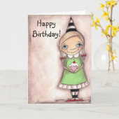 Hey Cupcake - Birthday Kaart (Gele Bloem)