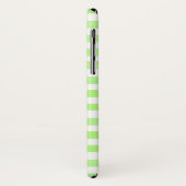 HEY CUTIE Citaat op Striped iPhone X Hoesje (Achterkant/links)