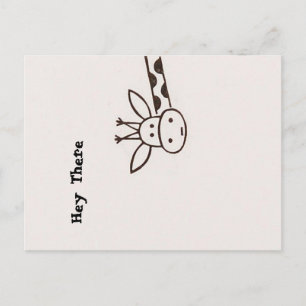 Hey Daar Giraffe Briefkaart