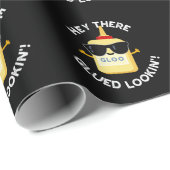 Hey daar Glued Lookin Funny Glue Pun Dark BG Cadeaupapier (Rol Hoek)