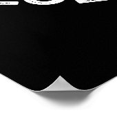 Hey daar Glued Lookin Funny Glue Pun Dark BG Poster (Hoek)