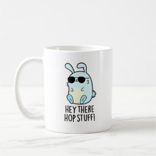 Hey daar Hop Stuff Funny Hot Rabbit Pun Koffiemok