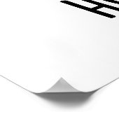 Hey daar Hop Stuff Funny Hot Rabbit Pun Poster (Hoek)