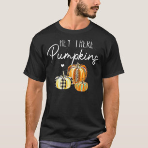 Hey Daar Pompoen Luipaard Pompoen Thanksgiving Fal T-shirt