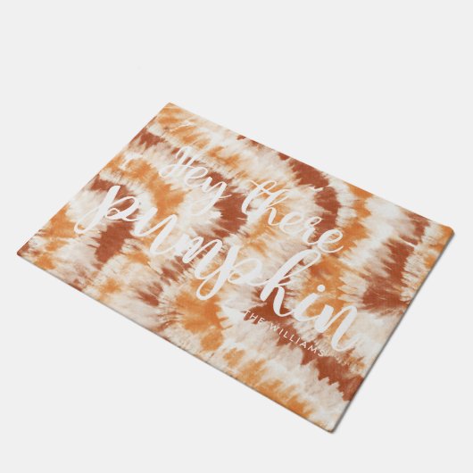 Hey Daar Pumpkin | Autumn Tie Dye Deurmat (Schuin)
