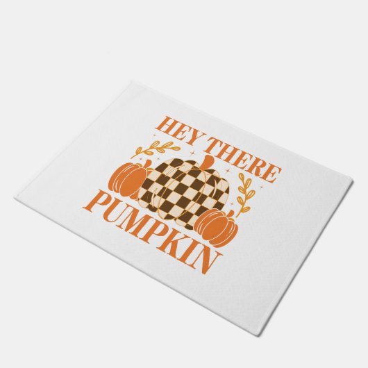 Hey Daar Pumpkin Deurmat (Schuin)