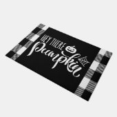 Hey daar Pumpkin Halloween Buffalo Play Deurmat (Schuin)