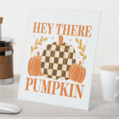 Hey Daar Pumpkin Reclamebord Met Voetstuk (Insitu)