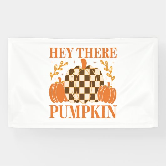 Hey Daar Pumpkin Spandoek (Horizontaal)