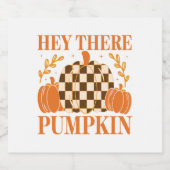 Hey Daar Pumpkin Sparkling Wijnetiket (Enkel label)