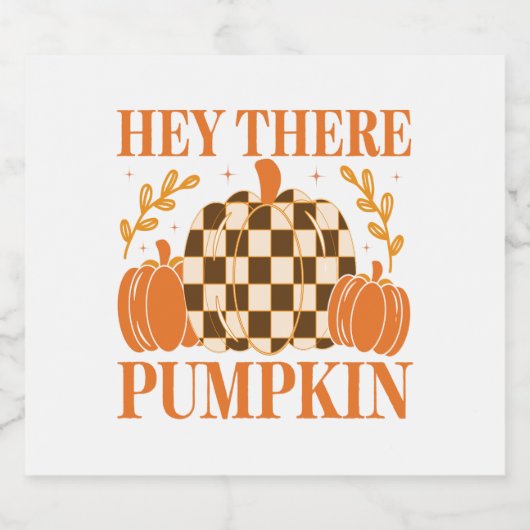 Hey Daar Pumpkin Sparkling Wijnetiket (Enkel label)