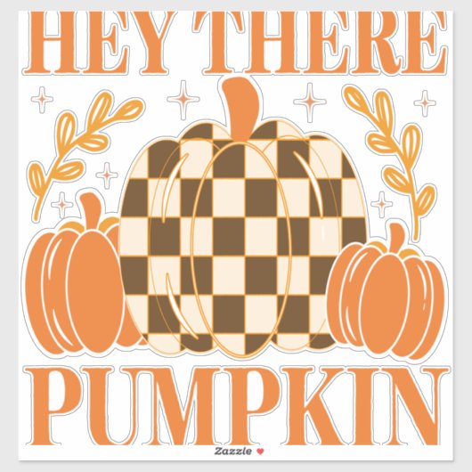 Hey Daar Pumpkin Sticker (Vel)