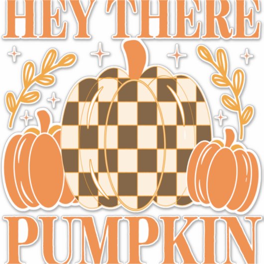 Hey Daar Pumpkin Sticker (Voorkant)