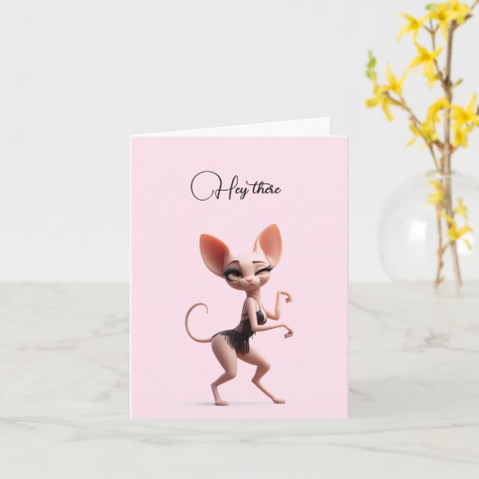 Hey daar Spyhynx Kaart (Gele Bloem)