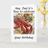 HEY DAD HIER IS EEN LATERE BOLIE BIRTHDAAG WIST KAART (Gele Bloem)