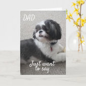 "HEY DAD" ZEGT: "HEB EEN HAPPY VADERDAG". KAART (Gele Bloem)