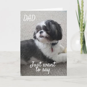"HEY DAD" ZEGT: "HEB EEN HAPPY VADERDAG". KAART