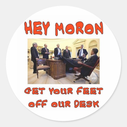 HEY DEBIEL RONDE STICKER (Voorkant)
