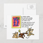 Hey Diddle Diddle Briefkaart (Voorkant / Achterkant)