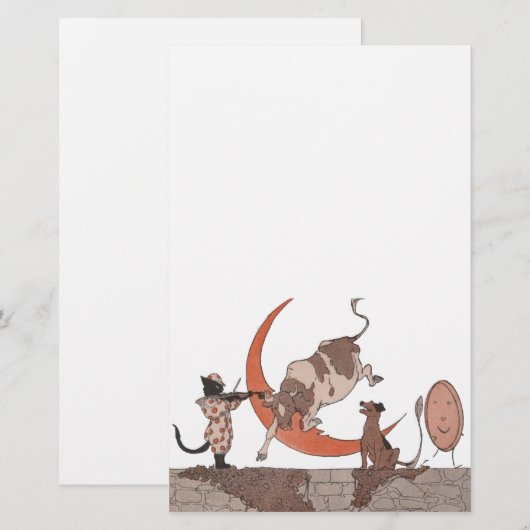 Hey Diddle Diddle Briefpapier (Voorkant / Achterkant)