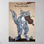 "Hey, Diddle Diddle, de Kat en de Fiddle" Poster (Voorkant)