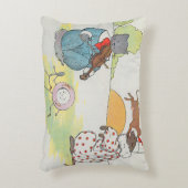 Hey Diddle Diddle De Kat en de Viool Rijm Accent Kussen (Voorkant(Verticaal))