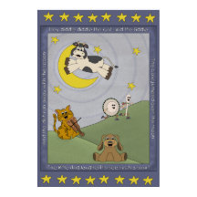 Hey Diddle Diddle Kinderrijmpje Kinderposter