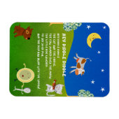 Hey Diddle Diddle Nursery Rhyme Magnet Magneet (Horizontaal)