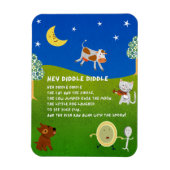 Hey Diddle Diddle Nursery Rhyme Magnet Magneet (Verticaal)