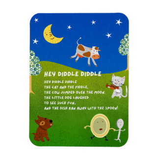 Hey Diddle Diddle Nursery Rhyme Magnet Magneet