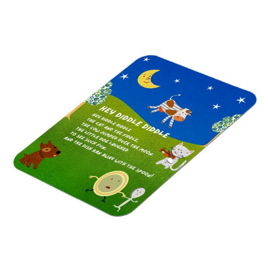 Hey Diddle Diddle Nursery Rhyme Magnet Magneet (Linkerzijde)