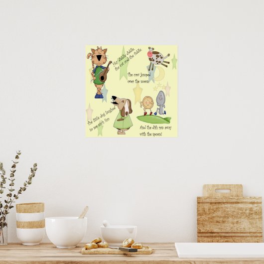 Hey Diddle Diddle - Poster (Keuken)