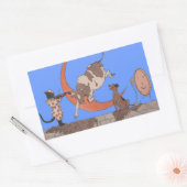 Hey Diddle Diddle Rechthoekige Sticker (Envelop)