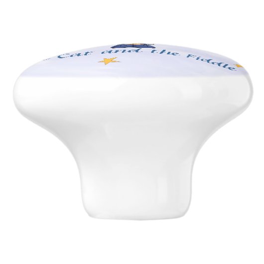 Hey Diddle Diddle - The Cat and the Fiddle Cera Keramische Knop (Zijkant)