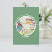 Hey Diddle Diddle Verjaardagsfeest Collectie Bedankkaart (Staand voorkant)