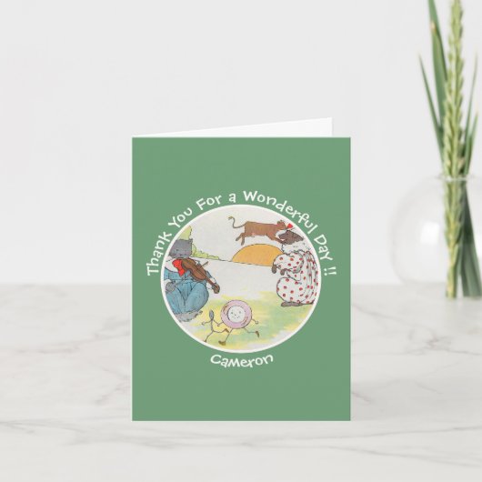 Hey Diddle Diddle Verjaardagsfeest Collectie Bedankkaart (Voorkant)