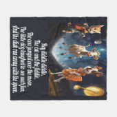 Hey Diddle - Kinderrijm fleece deken (Voorkant (Horizontaal))