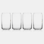 Hey Diddle Over de Maan Baby shower Blikvorm Glas (Rechts)