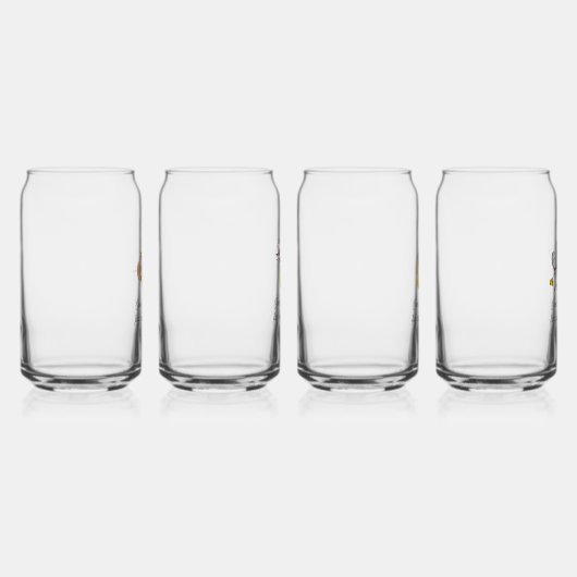 Hey Diddle Over de Maan Baby shower Blikvorm Glas (Rechts)