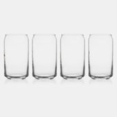 Hey Diddle Over de Maan Baby shower Blikvorm Glas (Links)