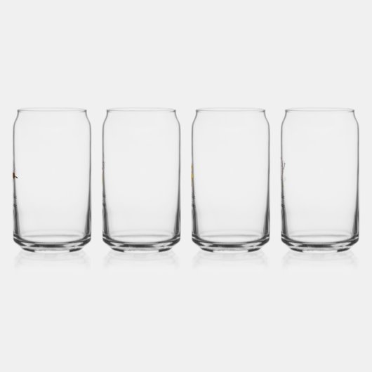 Hey Diddle Over de Maan Baby shower Blikvorm Glas (Links)