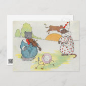 Hey Diddle The Cat en het vioolrijm Briefkaart (Voorkant / Achterkant)