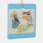 Hey Diddle The Cat en het vioolrijm Keramisch Ornament (Rechts)