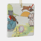 Hey Diddle The Cat en het vioolrijm Keramisch Ornament (Rechts)