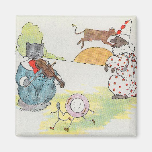 Hey Diddle The Cat en het vioolrijm Magneet (Voorkant)